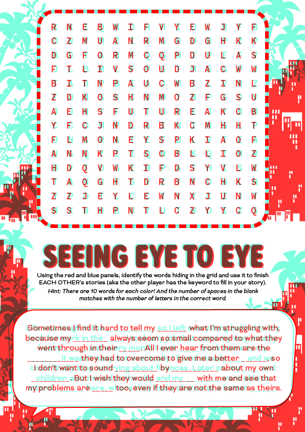 Cover image of the final anaglyph puzzle test
