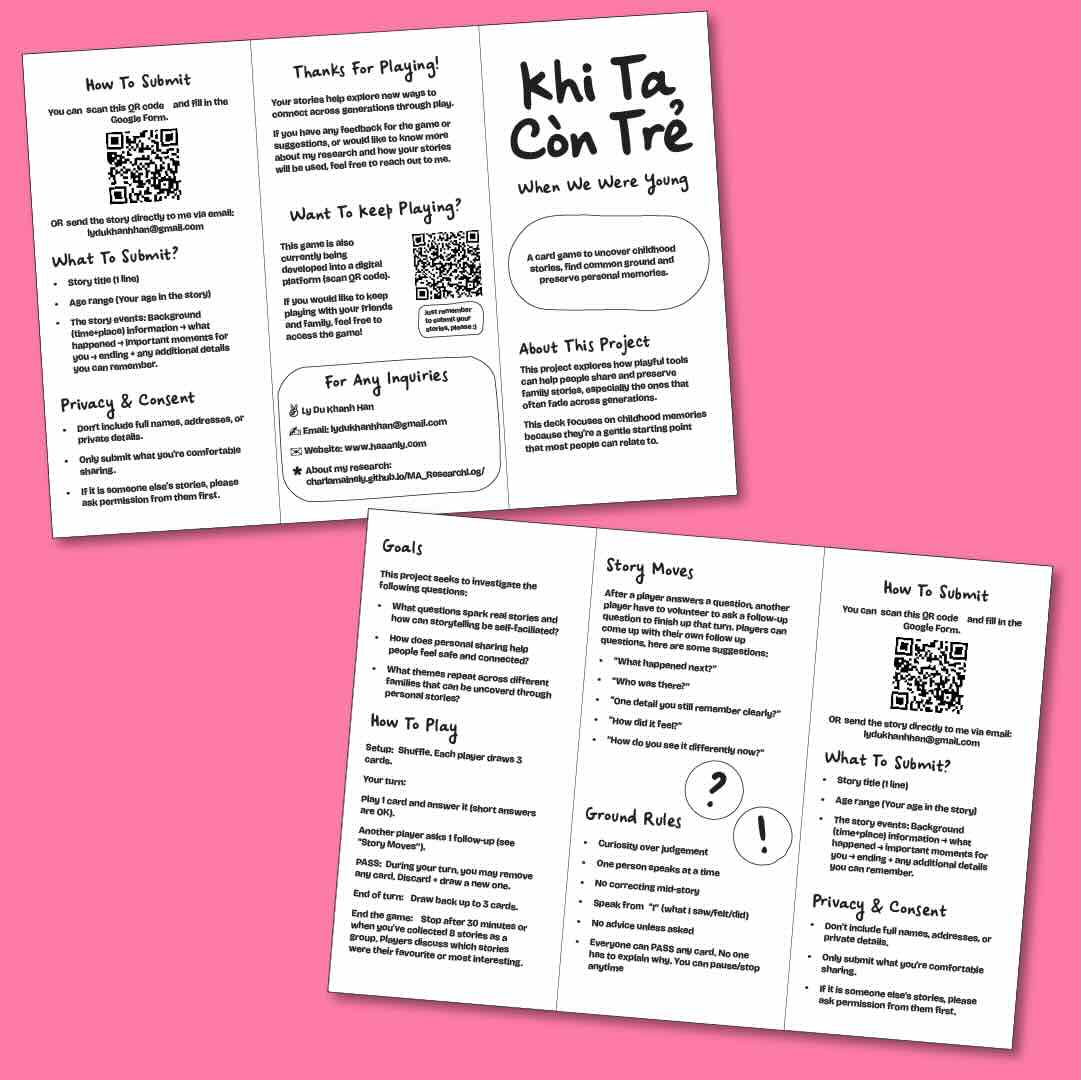 First draft of pamphlet
